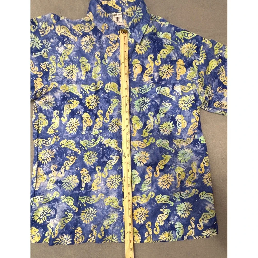 Tybee Island Clothing Company Hawaiian Camp Shirt Men's XL 100% Cotton